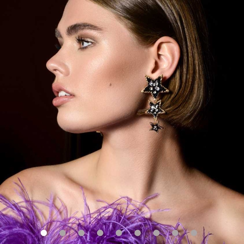 Tiaras Trends Margot Bardot Star Earrings